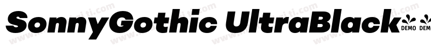 SonnyGothic UltraBlack字体转换